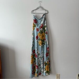 REFORMATION ENYA FLORAL MIDI DRESS 4 * DAMAGED READ FULL DESCRIPTION *